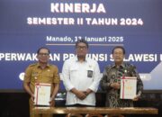 PJ Bupati Bolmut Hadiri Penyerahan LHPK APBD dan JKN Semester II Tahun 2024
