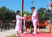 Meriah dan Khidmat, Bupati Boltara Pimpin Upacara HUT ke-80 RI di Lapangan Kembar Boroko